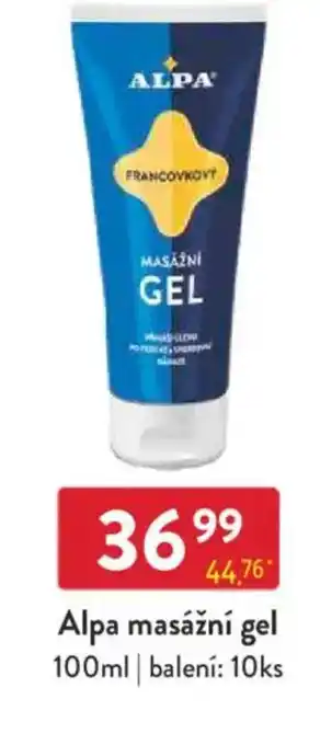 Qanto Alpa masážní gel nabídka
