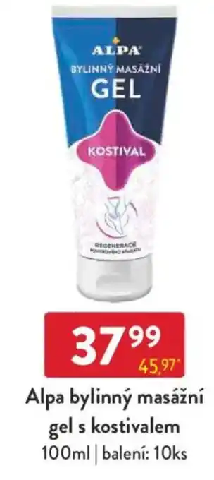 Qanto Alpa bylinný masážní gel s kostivalem nabídka