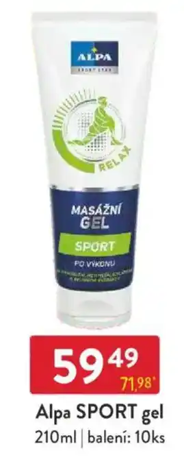 Qanto Alpa SPORT gel nabídka