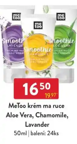 Qanto MeToo krém ma ruce Aloe Vera, Chamomile, Lavander nabídka