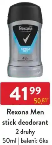 Qanto Rexona Men stick deodorant nabídka