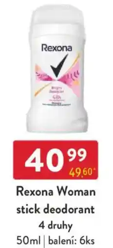 Qanto Rexona Woman stick deodorant nabídka