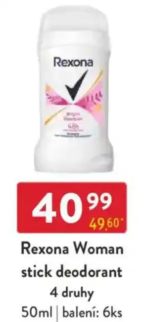 Qanto Rexona Woman stick deodorant nabídka