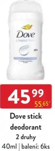 Qanto Dove stick deodorant nabídka