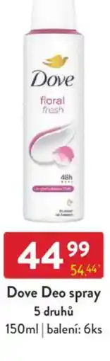 Qanto Dove Deo spray nabídka