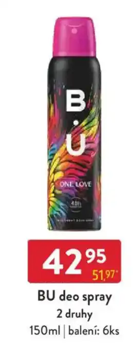 Qanto BU deo spray 2 druhy nabídka
