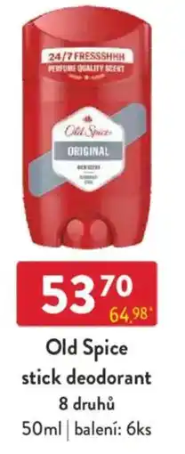 Qanto Old Spice stick deodorant 8 druhů nabídka