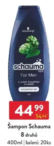 Qanto Šampon Schauma 8 druhů nabídka