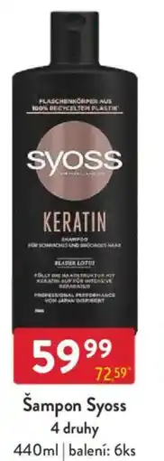 Qanto Šampon Syoss 4 druhy nabídka