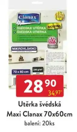 Qanto Utěrka švédská Maxi Clanax nabídka