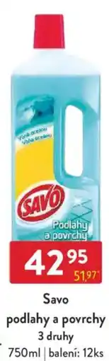Qanto Savo podlahy a povrchy 3 druhy nabídka