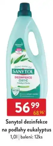 Qanto Sanytol dezinfekce na podlahy eukalyptus nabídka