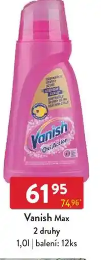 Qanto Vanish Max 2 druhy nabídka