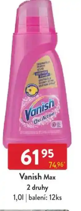 Qanto Vanish Max 2 druhy nabídka