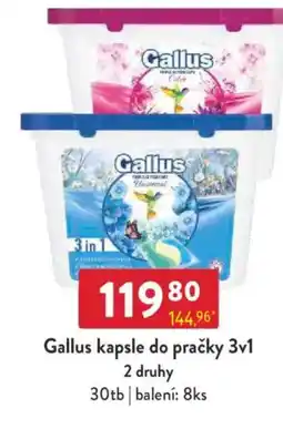 Qanto Gallus kapsle do pračky 3v1 2 druhy 30tb nabídka