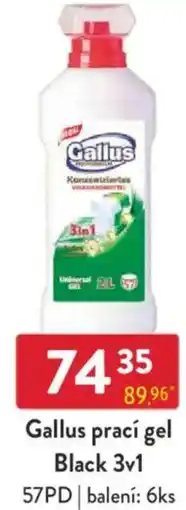 Qanto Gallus prací gel Black 3v1 57PD nabídka