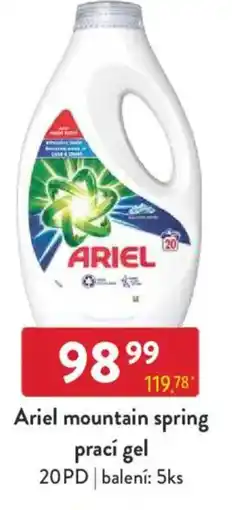 Qanto Ariel mountain spring prací gel 20 PD nabídka