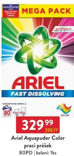 Qanto Ariel Aquapuder Color prací prášek 80PD nabídka