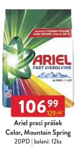 Qanto Ariel prací prášek Color, Mountain Spring 20PD nabídka
