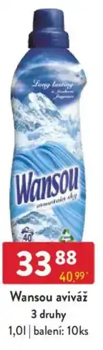 Qanto Wansou aviváž 3 druhy nabídka