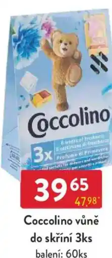 Qanto Coccolino vůně do skříní nabídka