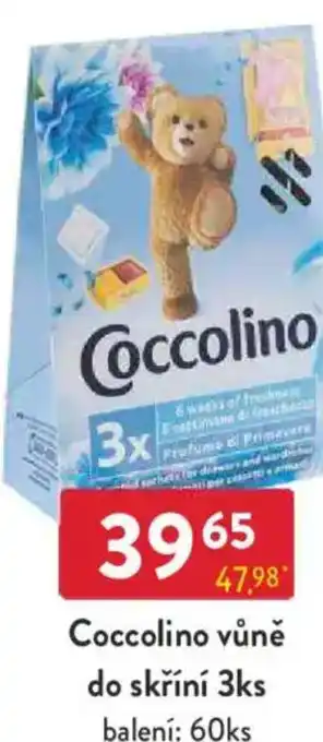 Qanto Coccolino vůně do skříní nabídka