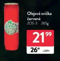 Qanto Olejová svíčka červená nabídka