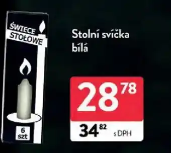 Qanto Stolní svíčka bílá nabídka