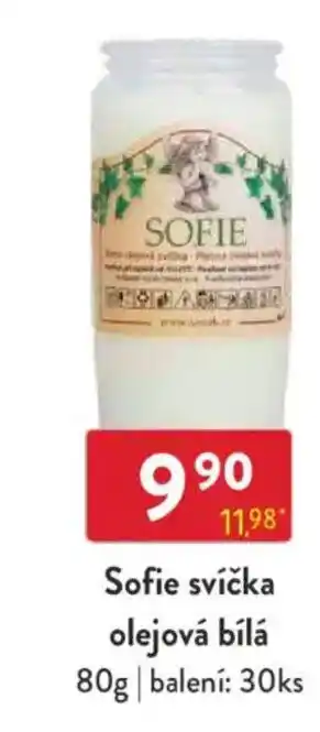 Qanto Sofie svíčka olejová bílá nabídka