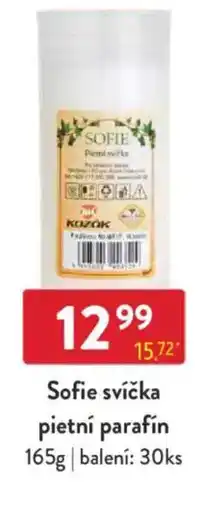 Qanto Sofie svíčka pietní parafín nabídka