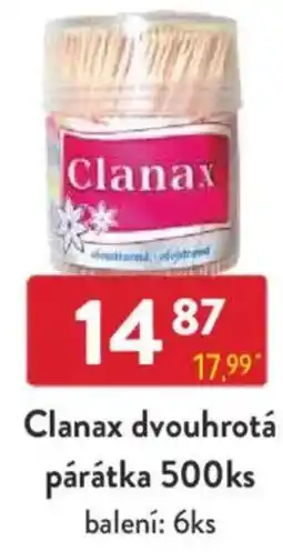 Qanto Clanax dvouhrotá párátka nabídka
