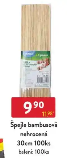 Qanto Špejle bambusová nehrocená nabídka