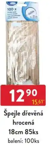 Qanto Špejle dřevěná hrocená nabídka