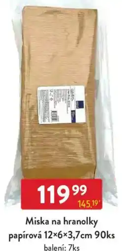 Qanto Miska na hranolky papírová 12×6×3,7cm nabídka