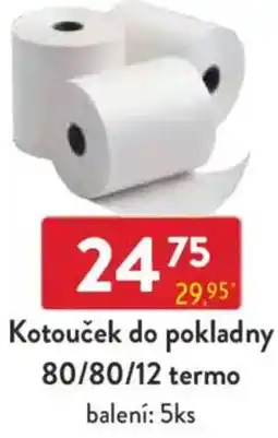 Qanto Kotouček do pokladny 80/80/12 termo nabídka