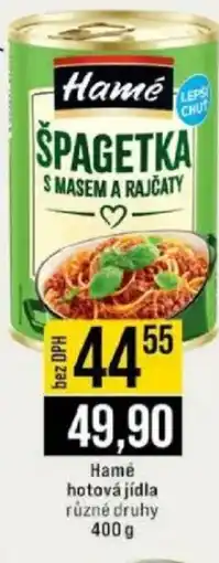 Jip Hamé hotová jídla nabídka
