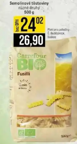 Jip Semolinové těstoviny nabídka