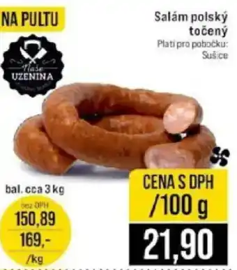 Jip Salám polský točený nabídka