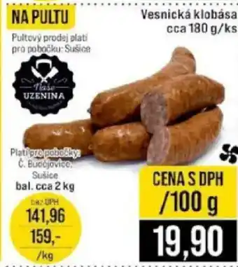 Jip Vesnická klobása nabídka