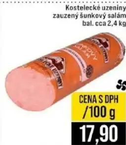 Jip Kostelecké uzeninyzauzený šunkový salám nabídka