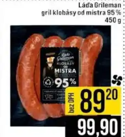 Jip Láďa Grileman gril klobásy od mistra 95% nabídka
