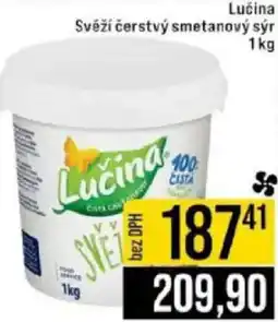 Jip Lučina Svěží čerstvý smetanový sýr nabídka
