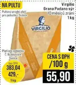 Jip Virgilio Grana Padano sýr 10 měsíců zrání nabídka