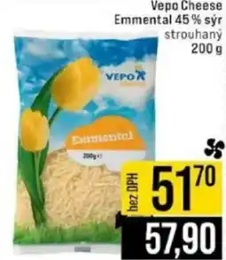 Jip Vepo Cheese Emmental 45% sýr strouhaný nabídka