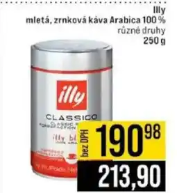 Jip Illy mletá, zrnková káva Arabica 100% nabídka