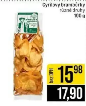 Jip Cyrilovy brambůrky nabídka