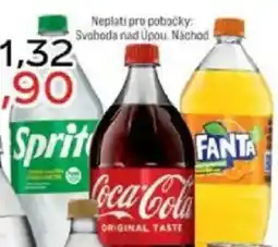 Jip Coca-Cola original zero sugar Fanta orange Sprite original nabídka