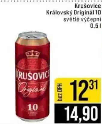 Jip Krušovice Královský Originál 10 světlé výčepní nabídka