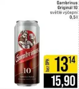Jip Gambrinus Originál 10 světlé výčepní nabídka