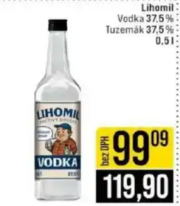 Jip Lihomil Vodka 37,5% Tuzemák 37,5% nabídka